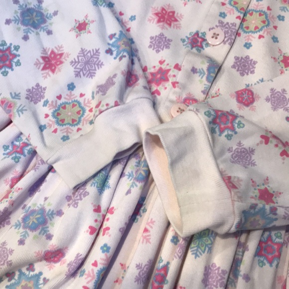 HANNA ANDERSSON 140 Snowflake Print Playdress Daydress - Picture 3 of 5